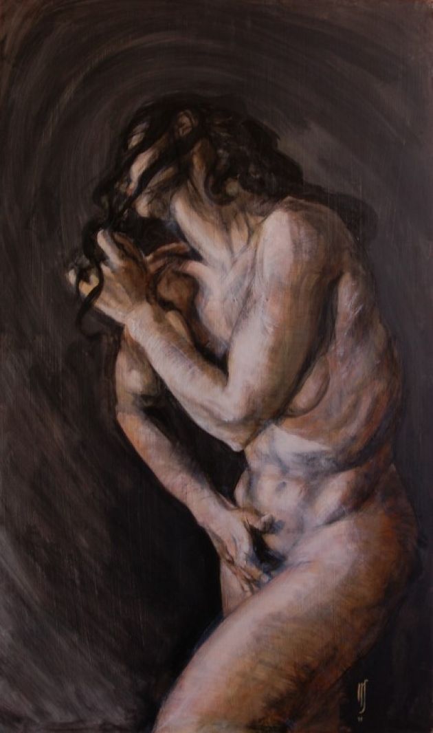 volupté3galerie-la-femme-tableaux-peinture-auto-érotisme-caresse-masturbation-féminine-clair-obscur